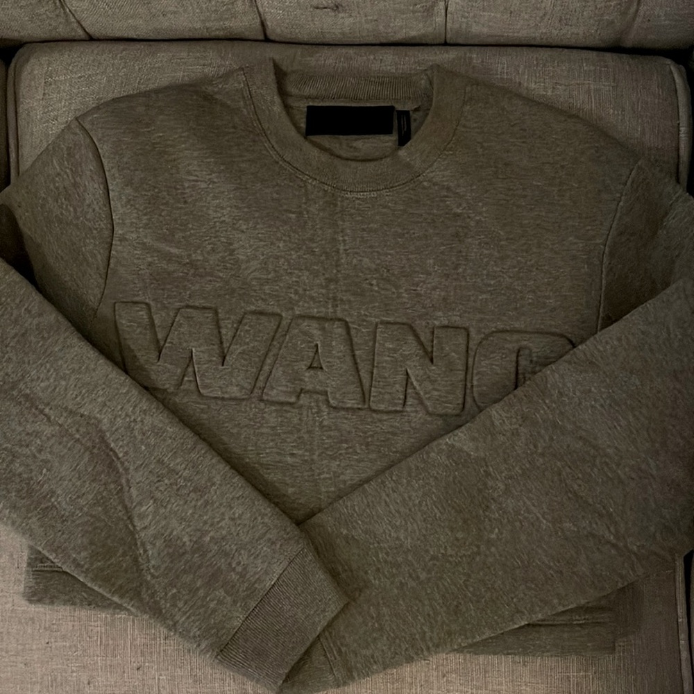 WANG X HM Cropped Neoprene Sweatshirt Size XS